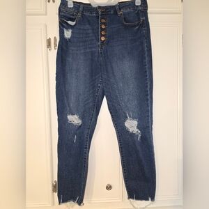 Button fly jeans